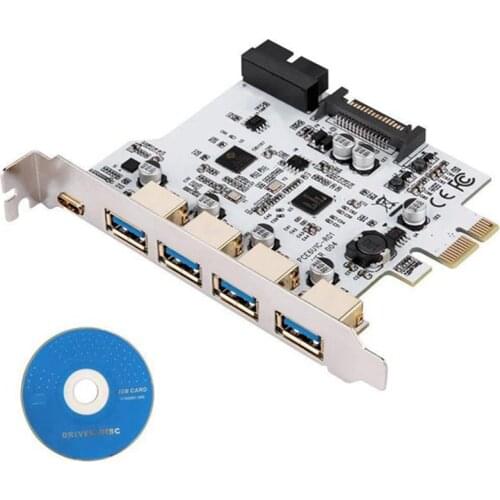 Add on Card USB 3.0 PCI-E Type C Expansion Card PCI Express PCI-E to USB 3.0 Controller 5Port + 1Port USB 3.1 PCI-E Card