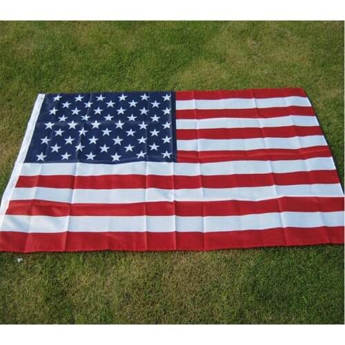 Free shipping aerxemrbrae flag150x90cm us flag High Quality Double Sided Printed Polyester American Flag Grommets USA Flag