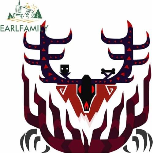 EARLFAMILY 13cm x 12.7cm For Leshen Sunscreen Car Stickers Anime Decal Waterproof Windows Decals Occlusion Scratch