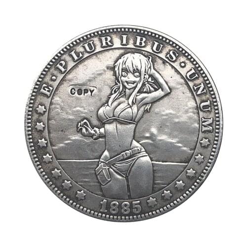 Hobo Nickel 1885-CC USA Morgan Dollar COIN COPY Type 102