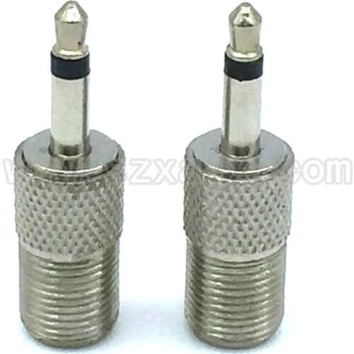 JX connector 2pcs RF coaxial coax adapter F to 3.5mm-2 connector F female to 3.5mm-2 male connector for FM antenna