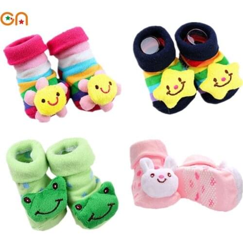 Baby fashion cotton Socks Infants Cute Keep warm Cartoon Stereo Socks Children Learning to walk Anti-skid kids Sock