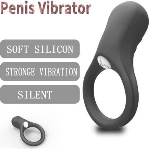 Cock Ring Vibrator Penis Rings Erection Enlargement Cockring Delay Ejaculation Vibrator Clitoral Stimulator Man Sex Toys for Men