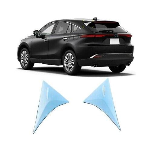 ABS Chrome Rear Window Sill Cover Trim 2pcs For Toyota Harrier Venza 2020-2021