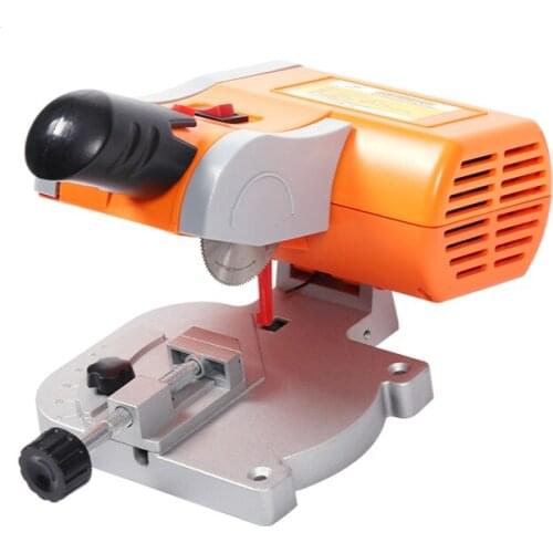 220V Desktop Cutting Machine Desktop Mini Cutting 0-45 Miter Saw Steel Blade