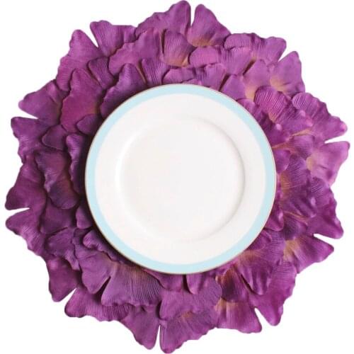 Coasters Tablemat Placemats Nordic Simplicity Anti Stains Handmade 4Pcs 38CM Flower Ins Home Decoration
