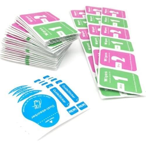 100pcs Tempered Glass Camera Lens Mobile Phone LCD Screen Dust Removal Tool Dry Wet Alcohol Cleaning Wipes Paper Cloth Cleaner