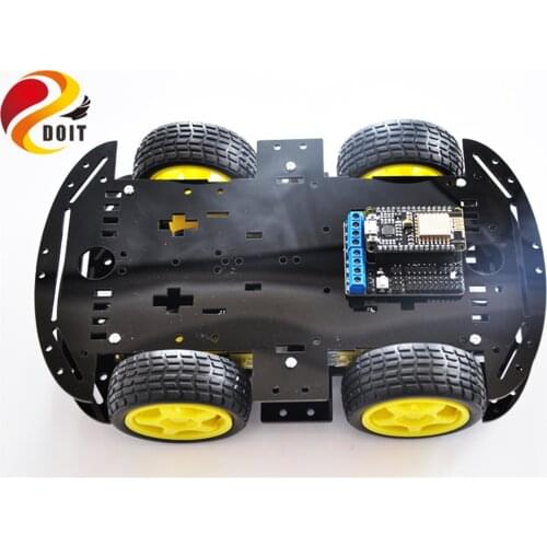 SZDOIT NodeMCU Wifi Control 4WD Smart RC Robot Car Chassis Kit TT Motor Unassembled DIY For Arduino Educational Toy