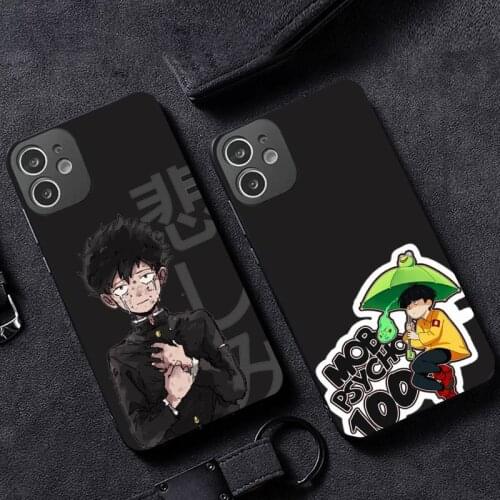 Mob Psycho 100 Phone Case for iPhone 12 11 mini pro XS MAX XR 8 7 6 6S Plus X 5S SE 2020