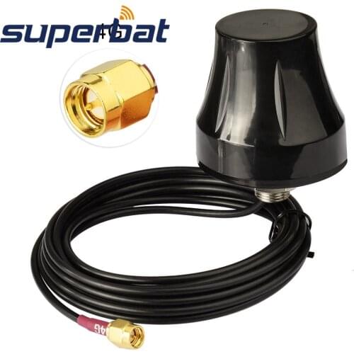 Superbat Screw Mount Omni-directional 2dBi 4G LTE Antenna SMA Plug for 4G LTE Router Vehicle Truck RV Motorhome Marine Boat Mobi