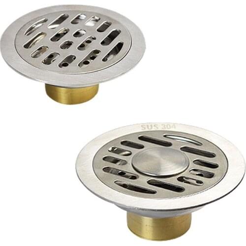 Stainless Steel Insert Round Floor Waste Bathroom Floor Drain Fast Drainage