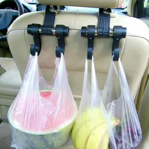 1pc car seat back hook plastic clips automotive interior multifunction double hook up for hanging objects clothes