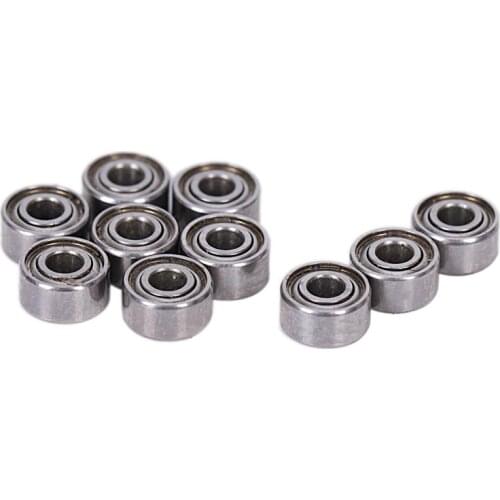 New 10pcs Miniature Sealed Metal Shielded Metric Radial Ball Bearing Model: MR52-ZZ 2x5x2.5Mm
