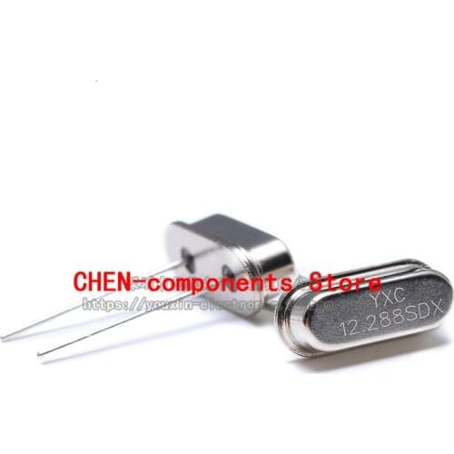 10pcs in-line passive crystal oscillator/HC-49US 12.288MHz 20ppm 20PF X49SD12288MSD2SC