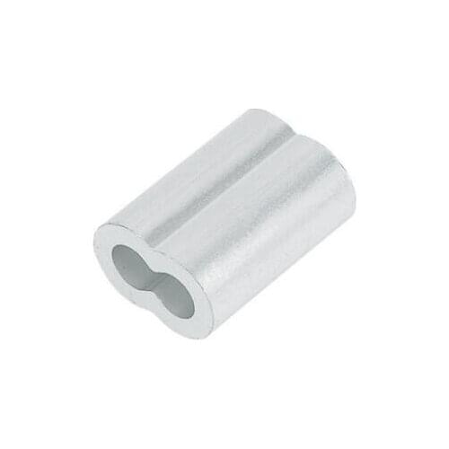 100pcs M1~ M10 Aluminum Cable Crimps Sleeves Clip Fittings Loop Sleeve Ferrule Stop Wire Rope Cable 10 Size For Pick