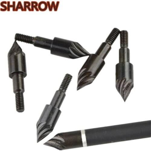 12/24pcs Archery Arrow Field Points Screw on Bullet Arrow Tips Arrowhead Broadhead For Arrow Practice Shooting Accessories