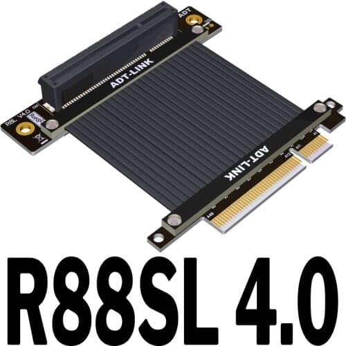 2021 new 4.0 PCI-E extension cable adapter x8 support network card hard disk video card