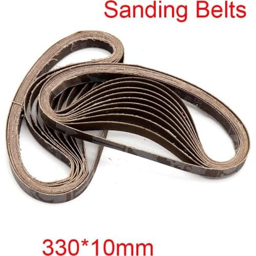 330*10mm Abrasive Belt Sanding Band For Wood Soft Metal Polishing 240 Grit