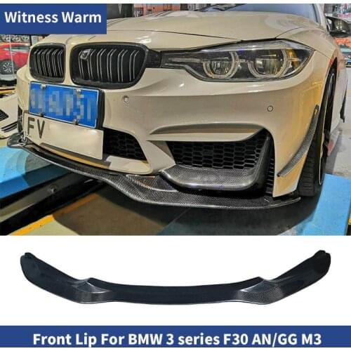 For BMW 325i 328i 3Series F30 AN M3 Bumper 2012 - 2018 Front Bumper Lip Spoiler Splitters Carbon Fiber / FRP