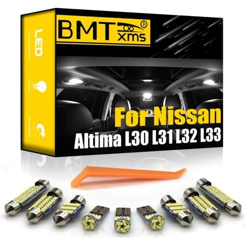 BMTxms Canbus For Nissan Altima U13 L30 L31 L32 L33 1993-2020 Vehicle LED Interior Map Dome Light Kit Car Lamp Accessories