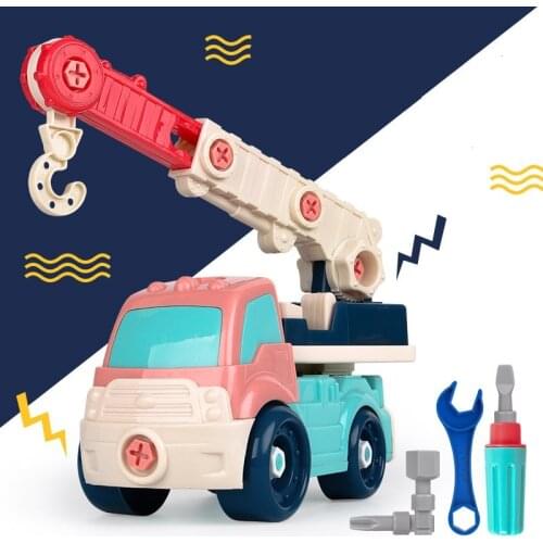 Baby Detachable Track Toys Construction Vehicle Cars Toys For Children Boys Excavator Boom Car Mixer Dump Truck With Tooling