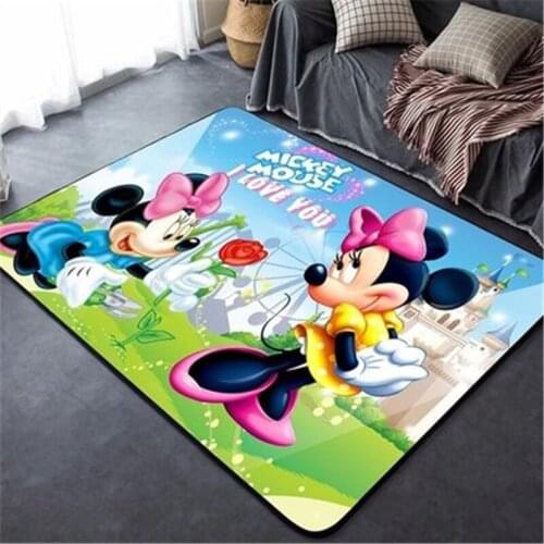 Disney Kids Play Mat 80x160CM Carpet for Living Room Floor Mat Bedside Hallway Doormat Bedroom Carpet Home Decoration