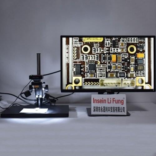 HD 38MP 1080P 2K 60FPS Industrial Electronic Video Microscope Camera HDMI USB Large Field of View High Depth of Field Magnifier