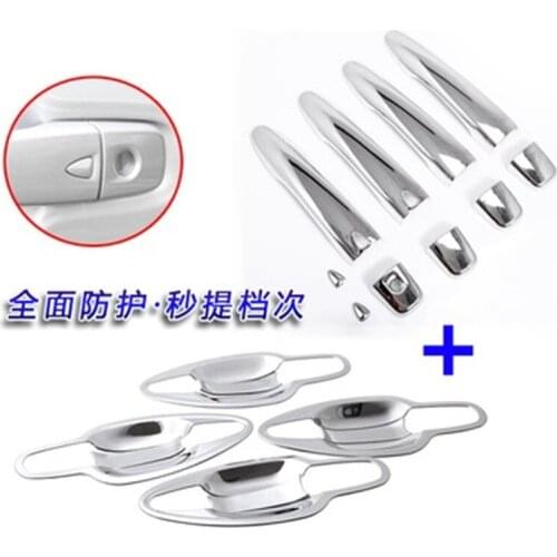 ABS Chrome Door Handle Bowl Door handle Protective covering Cover Trim for NNissan Qashqai J11 2016-2018 Car Styling