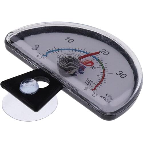 Mini Hygrometer Thermometer Digital Temperature Meter Gauge for Aquarium Reptile Box - with Suction Cups