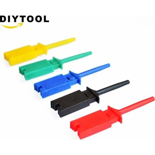 5 Pcs Mini Grabber Test Probe Hook For SMD IC Test Cilps SMD IC Hook Probe Jumper Test Clip Mini Grabber For Multimeter