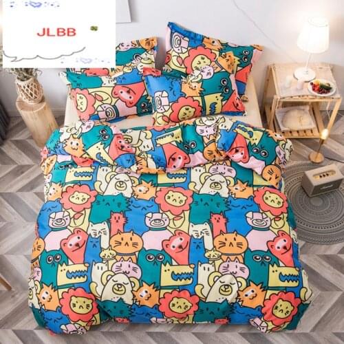 Fashion Bedding Set luxury Pink love Family Set Sheet Duvet Cover Pillowcase Full King Single Queen,bed set 2019