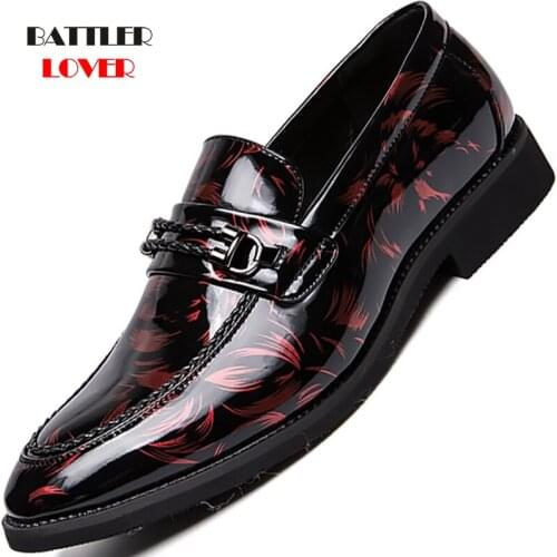 Men Dress Shoes Luxury Italian Style Pointed Toe Formal Wedding Party Casual Lace-Up Business Genuine Leather Man Shoes