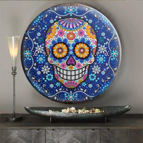 Christmas 5D Diamond Painting Set Diamond Mosaic Embroidery Cross Stitch Round Tin Painting With Diamonds DIY Craft Home Decor