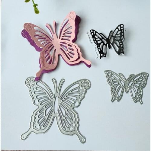 New Butterflies big and small cutting mould pattern scrapbook die embossing DIY handicraft paper card photo album metal