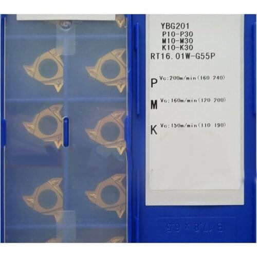 Original RT16.01W-G55P YBG201 16ER External Threading Lathe Cutter Turning Cutting Tools CNC