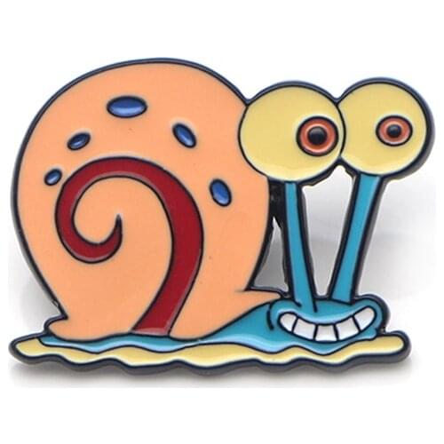 P3416 Cute Anime Snails Anime Icons Enamel Pin Brooches on clothes Backpack Collar Hat Badge Lapel Pin Jewelry Gifts