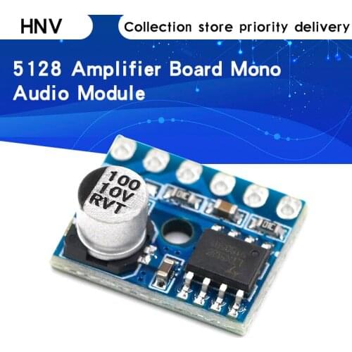 5128 Amplifier Board 5W Class D Digital Amplifier Board Mono Audio Module Low Distortion