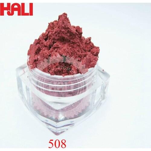 Sell pearl pigment, mica ferrous series pearlescent pigment, color mica powder,1lot=100g 508 pearl red,ruby color, free shipping