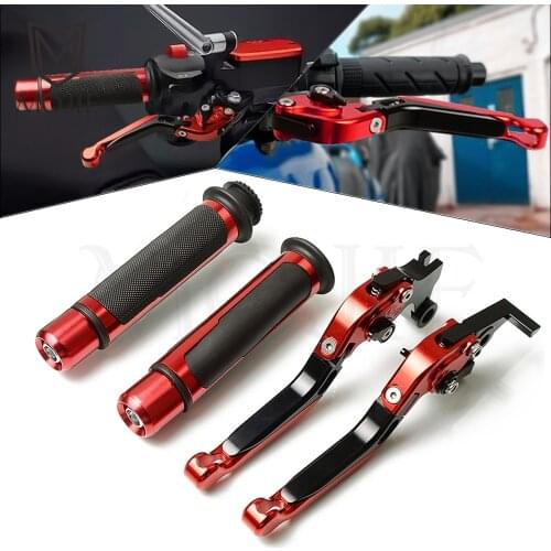 For Suzuki GSX-R125 GSX-R150 GSXR GSX-R 125 150 Motorcycle CNC Adjustable Folding Brake Clutch Levers Handlebar Hand Grips