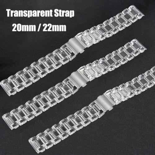 Replacement WatchBand 20mm 22mm For Huawei Watch Gt 2 Strap Transparent Watchbands Bracelet Accessories For Samsung Galaxy Watch