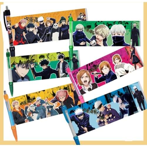 1pcs Japan Anime Jujutsu Kaisen Cartoon Ballpoint Pen Kawaii Banner Pen New Arrivals