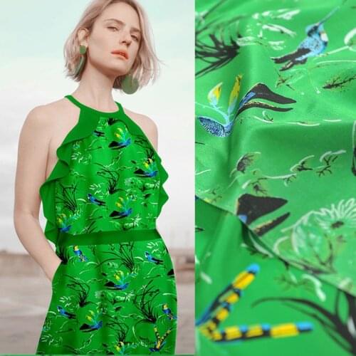 Silk Crepe De Chine Fabric Mulberry Soft Breathable Comfortable Cloth Garment Dress Fabrics Silk Organza 100% by Meter