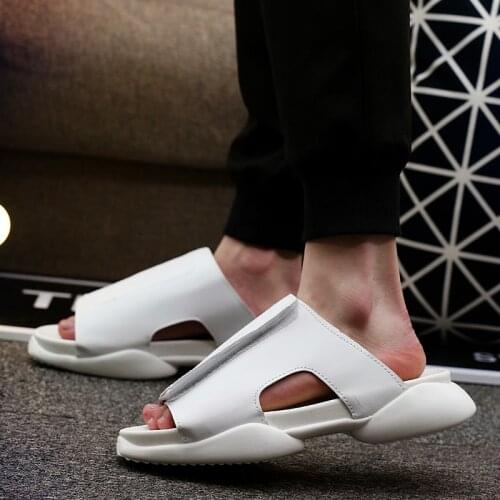 MR CO Men Rome Flip Flops Luxury Trainers Men Platform Casual Shoes Slippers Slides Summer Flats Cool Street Style Sandals
