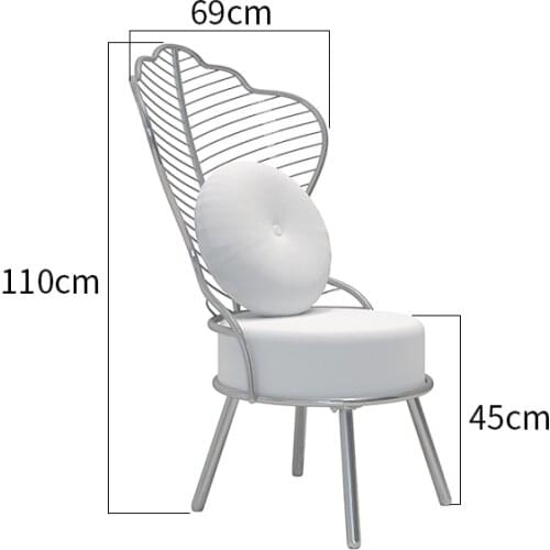 Customizable Chair Commercial Furniture Creativity Nordic Hotel Coffee Chairs Pink Soft Backrest Dining Chairs Sillas Modernas