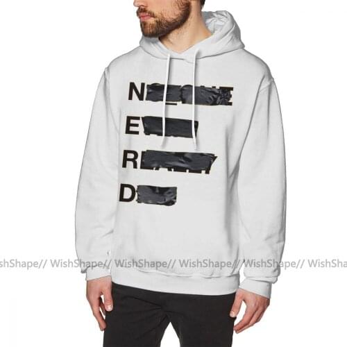 Pharrell Williams Hoodie N E R D Lemon Hoodies Grey Men Pullover Hoodie Casual XXXL Warm Long Length Outdoor Cotton Hoodies