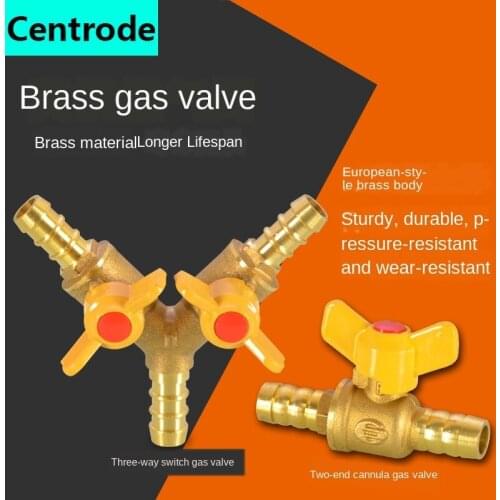 ValveGas three-way valve gas hose natural gas pipe pagoda head cannula gas connector liquefied gas three-way ball valve