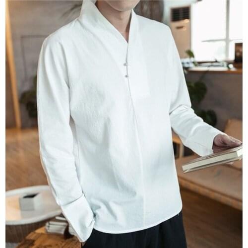 Spring 100% cotton kung fu martial arts shirts shaolin monks suits lay meditation clothing uniforms t-shirts black/white