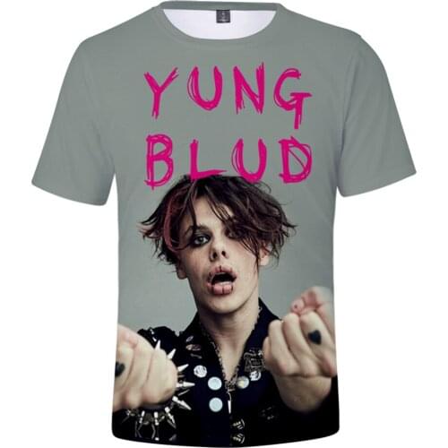 Yungblud Black Hearts Club 3d t shirt tops Popular Singer fashion Tshirt hip hop Costume Tee shirt streetwear t-shirt