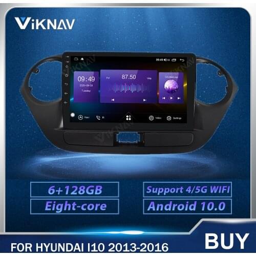 2 Din 128G Android Car Radio GPS Navigation For Hyundai i10 2013 2014 2015 2016 Car DVD Multimedia Player Stereo Touch Screen