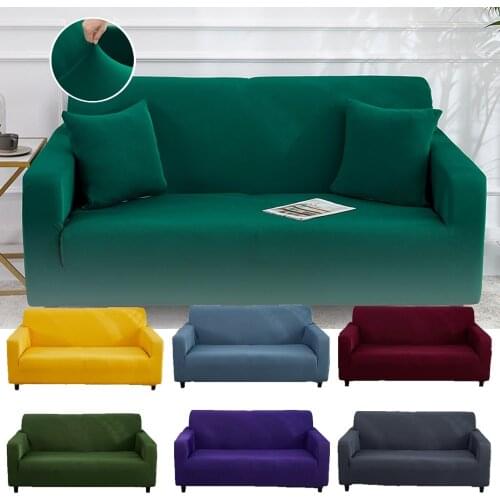 Turquoise Solid Color Elastic Armchair Cover Sofa All-inclusive Couch Cover 1 2 3 Seater Couch Protection Extensible for Home
